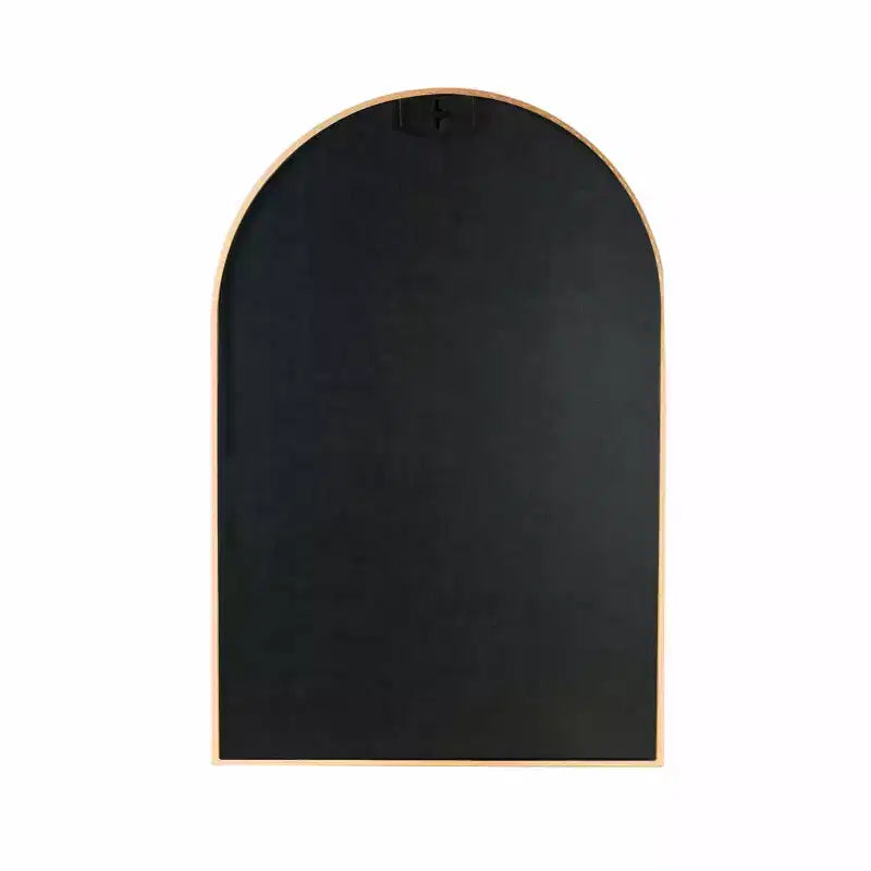 Miroir de salle de bain mural à cadre métallique arqué
