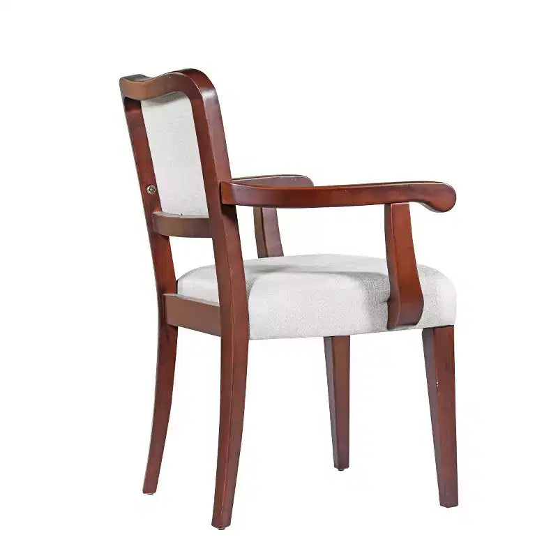Chaises de salle à manger capitonnées traditionnelles avec cadre en bois massif, chaises élégantes