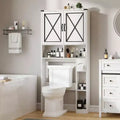 Meuble de Rangement Sur WC Meuble de Salle de Bain Style Ferme