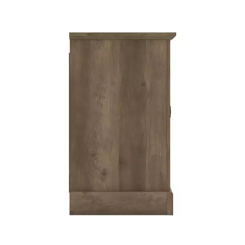 Meuble TV avec portes miroir et rangement dissimulé 68,2 L x 17,2 P x 29,3 H