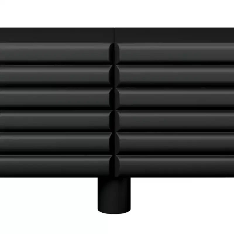 Meuble TV moderne avec rangement pour téléviseur de 75 pouces, console média solide avec étagères réglables
