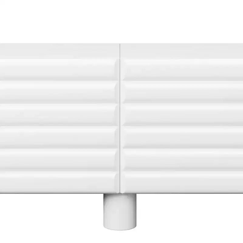 Meuble TV moderne avec rangement pour téléviseur de 75 pouces, console média solide avec étagères réglables