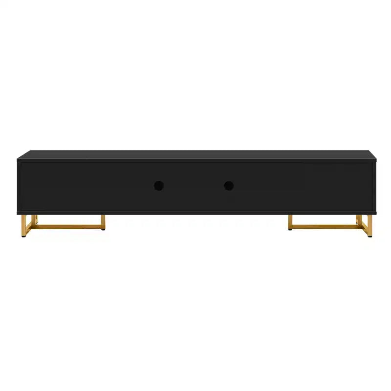 Meuble TV moderne pour téléviseur 65 pouces, meuble console de divertissement multimédia