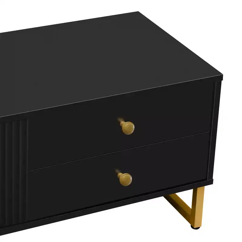 Meuble TV moderne pour téléviseur 65 pouces, meuble console de divertissement multimédia