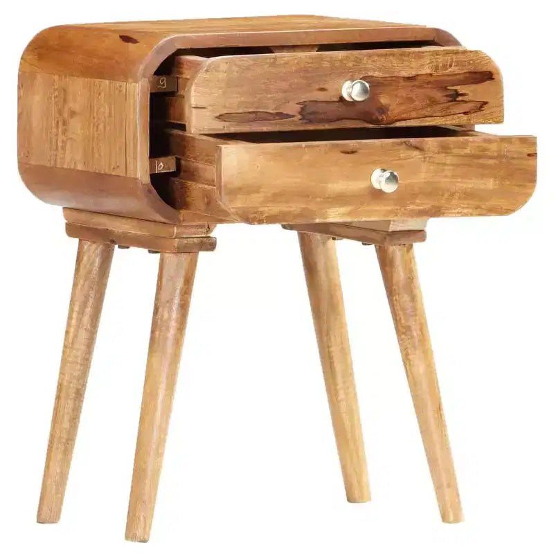 Table de chevet 43x30x58 cm Bois de manguier massif