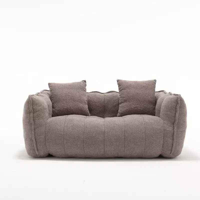 Pouf Géant 2 Personnes, Canapé Long en Chenille 167 cm