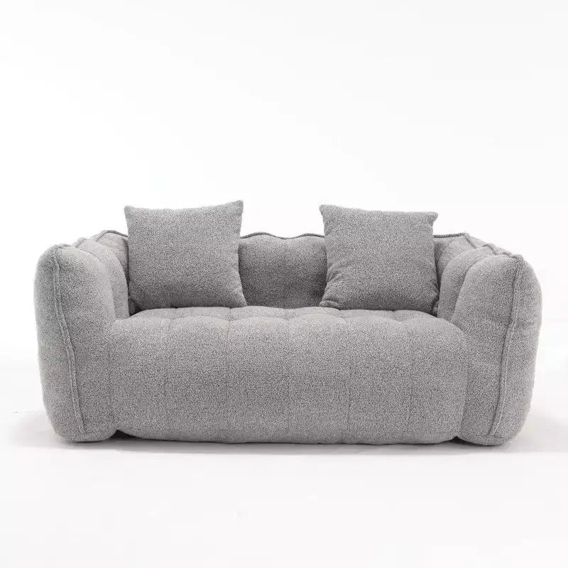Pouf Géant 2 Personnes, Canapé Long en Chenille 167 cm