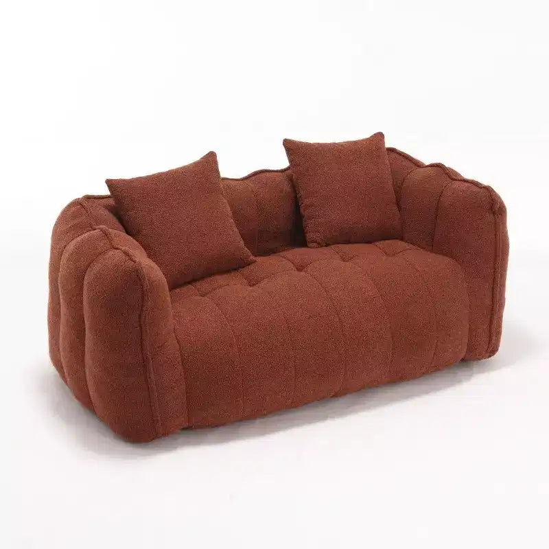 Pouf Géant 2 Personnes, Canapé Long en Chenille 167 cm