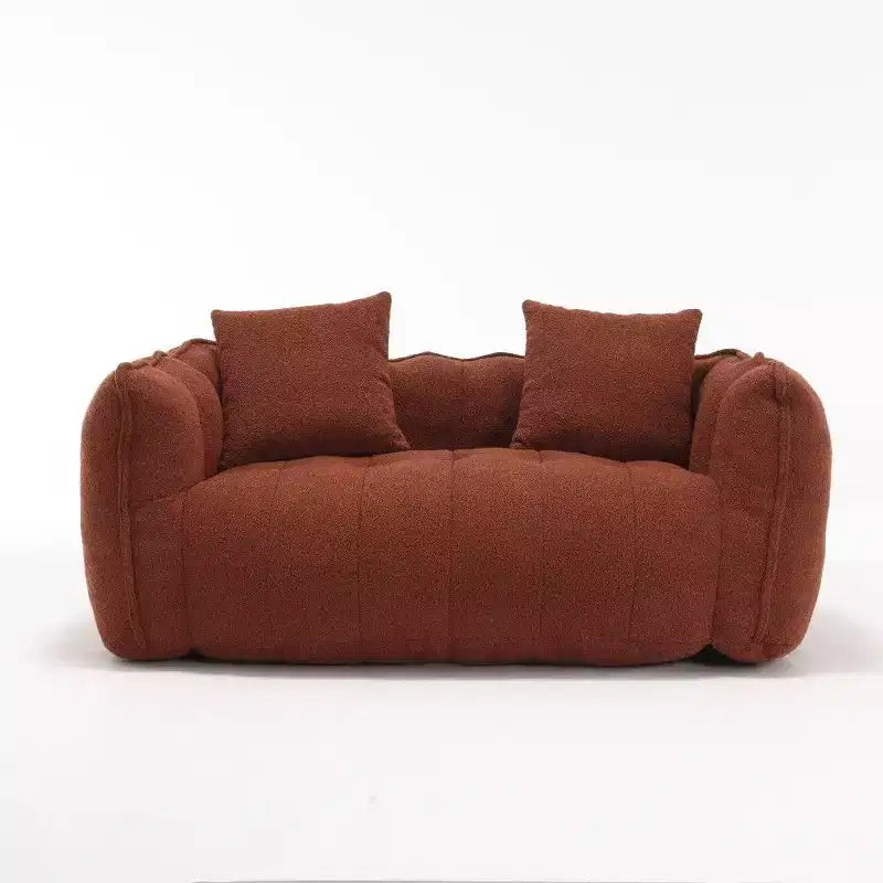 Pouf Géant 2 Personnes, Canapé Long en Chenille 167 cm