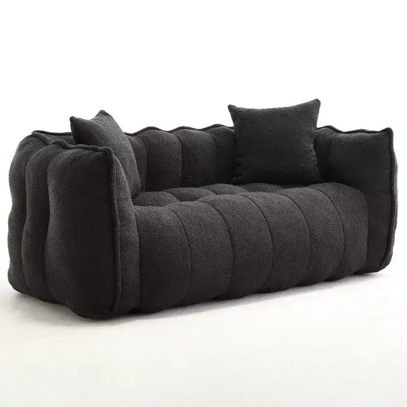 Pouf Géant 2 Personnes, Canapé Long en Chenille 167 cm