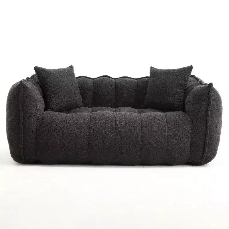 Pouf Géant 2 Personnes, Canapé Long en Chenille 167 cm