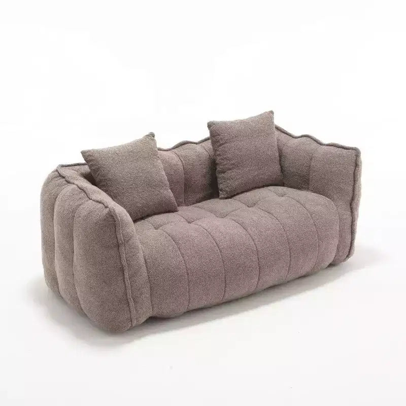 Pouf Géant 2 Personnes, Canapé Long en Chenille 167 cm
