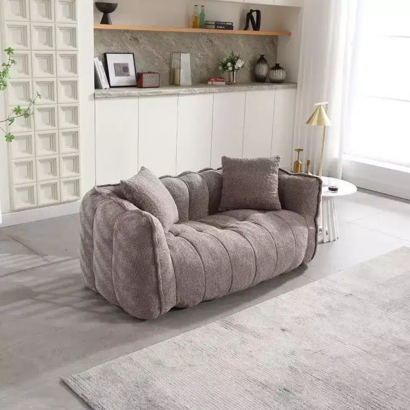 TUYOHW 2-Person Bean Bag Chair,66 Inch Oversized Chenille Lounger Sofa,Comfy Couch for Living Room Bedroom