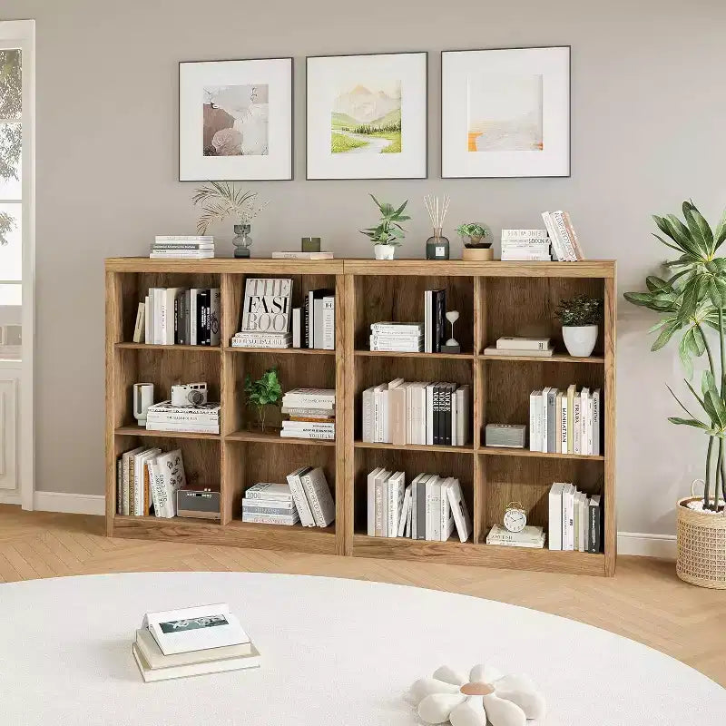 Organisateur de rangement à 6 cubes, étagère de présentation à 3 niveaux, bibliothèque cubby