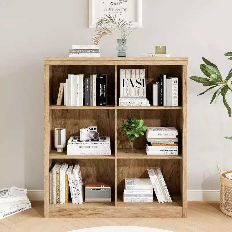 Organisateur de rangement à 6 cubes, étagère de présentation à 3 niveaux, bibliothèque cubby