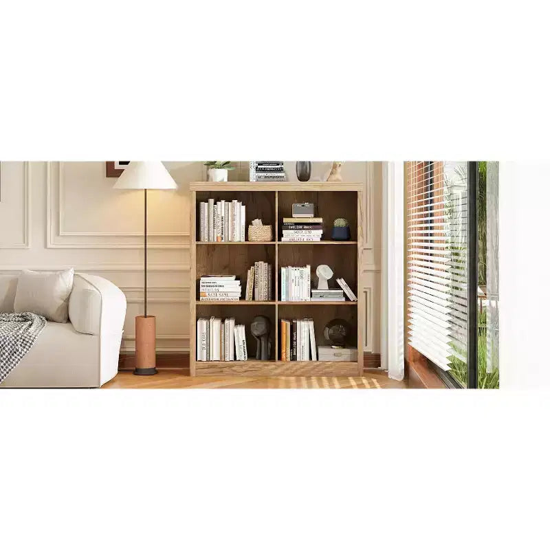 Organisateur de rangement à 6 cubes, étagère de présentation à 3 niveaux, bibliothèque cubby