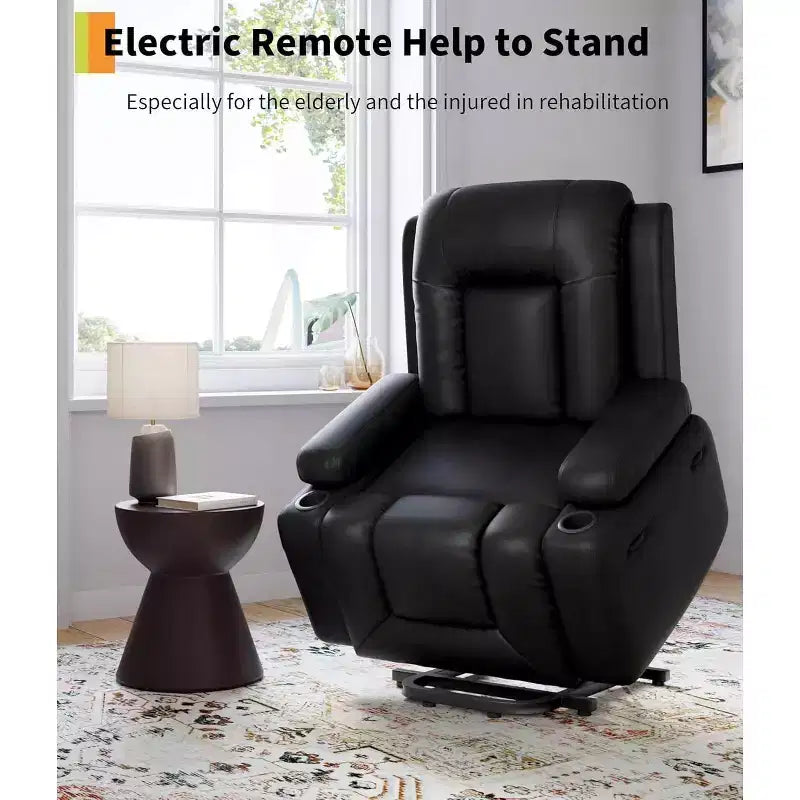 Fauteuil inclinable électrique surdimensionné, Siège de cinéma maison avec support lombaire
