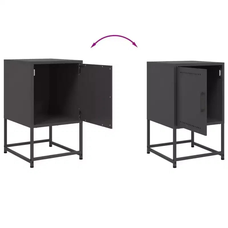 Table de chevet noire