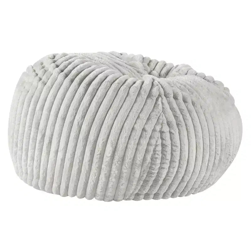 Pouf avec housse amovible et fermeture éclair, fauteuil paresseux moelleux