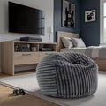 Pouf avec housse amovible et fermeture éclair, fauteuil paresseux moelleux
