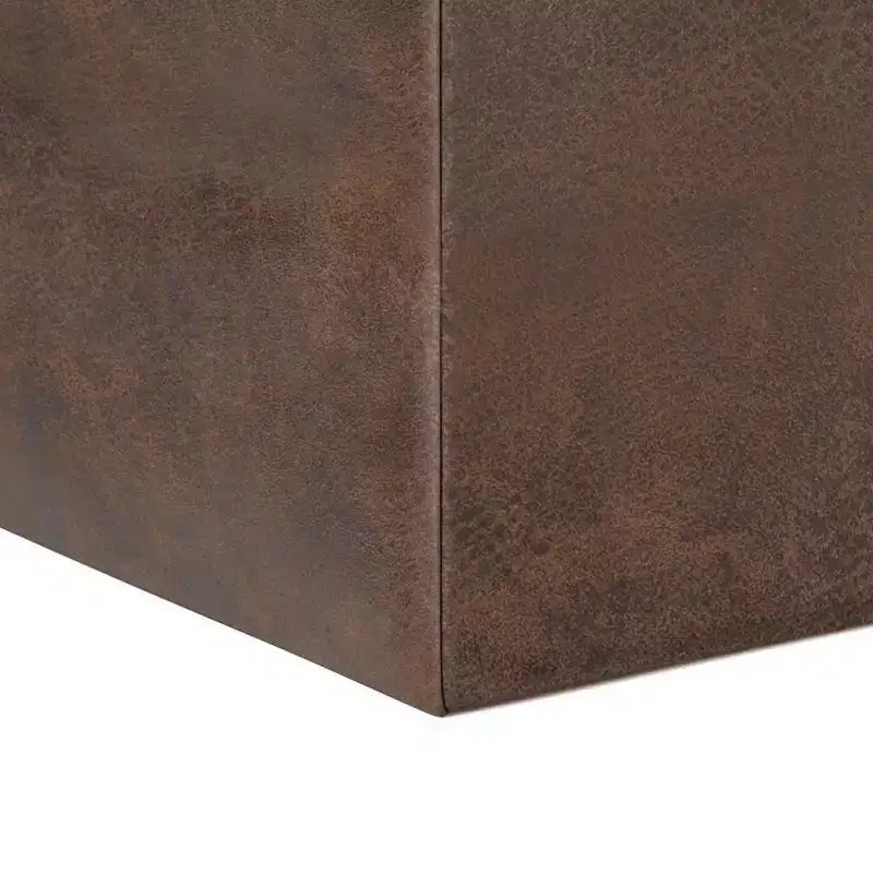 Pouffe de rangement cube avec plateau