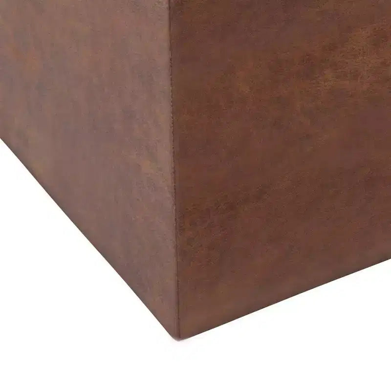 Pouffe de rangement cube avec plateau