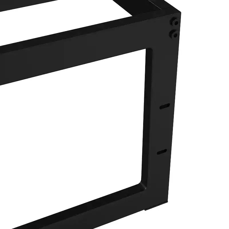 Cadre de lit plateforme en métal avec support à lattes en acier et 31,75 cm d'espace de rangement sous le lit